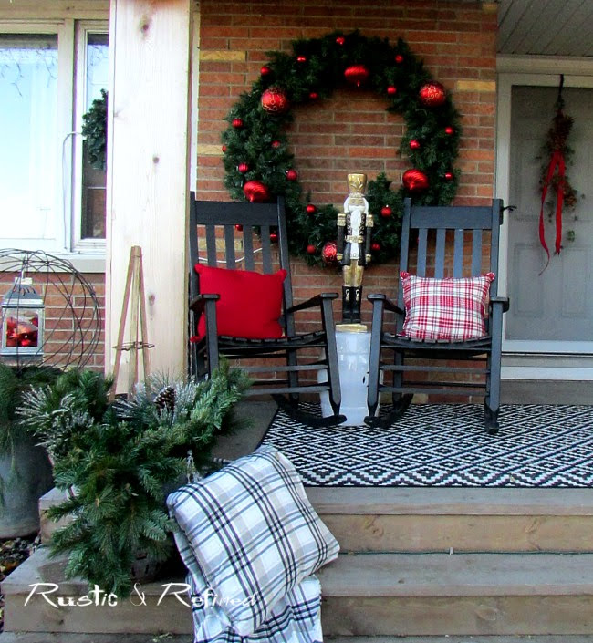 Christmas Porch Decorating
