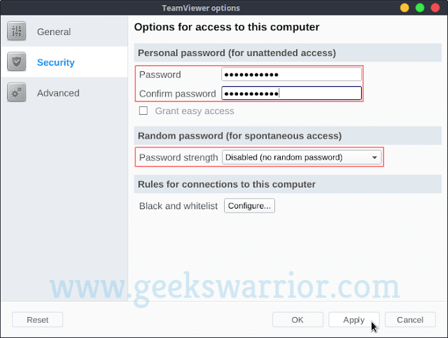 How to Set Permanent Password in Teamviewer