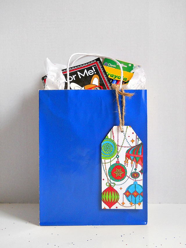 3 Ways To Use Coloring Book Pages As Holiday Wrapping Running With A