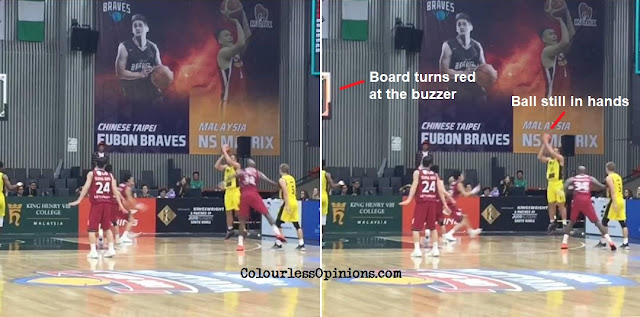 The buzzer shot that decided the semi-final match between KK Split and LG Sakers. Shouldn't have counted? croatia kk split vs korea lg sakers filip najev buzzer seri mutiara cup 2017 kl malaysia
