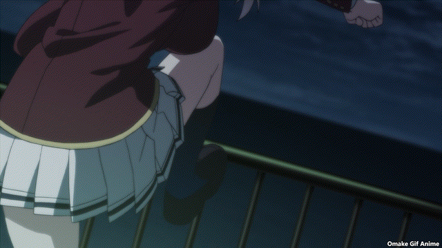Omake Gif Anime – Youkoso Jitsuryoku Shijou Shugi no Kyoushitsu e – Episode  3 – Sae-Sensei Smoking – Footsteps of a Giant