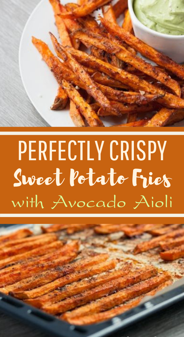 Perfect Crispy Sweet Potato Fries #vegan #sidedish