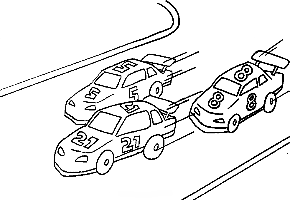 racing coloring pages - photo #2