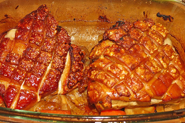 Kochen &amp; Backen &amp; Genießen: Krustenbraten vom Schwein mit extra krosser ...