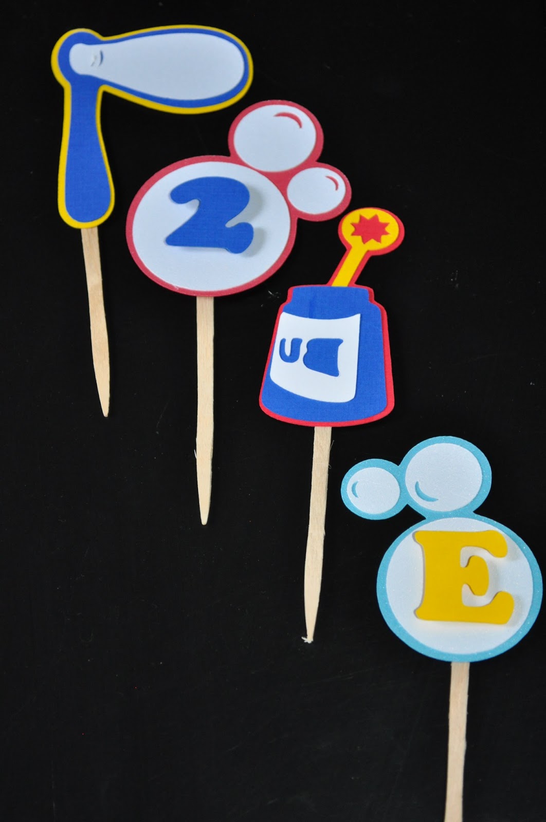 R + R Creations Bubble Cupcake Toppers