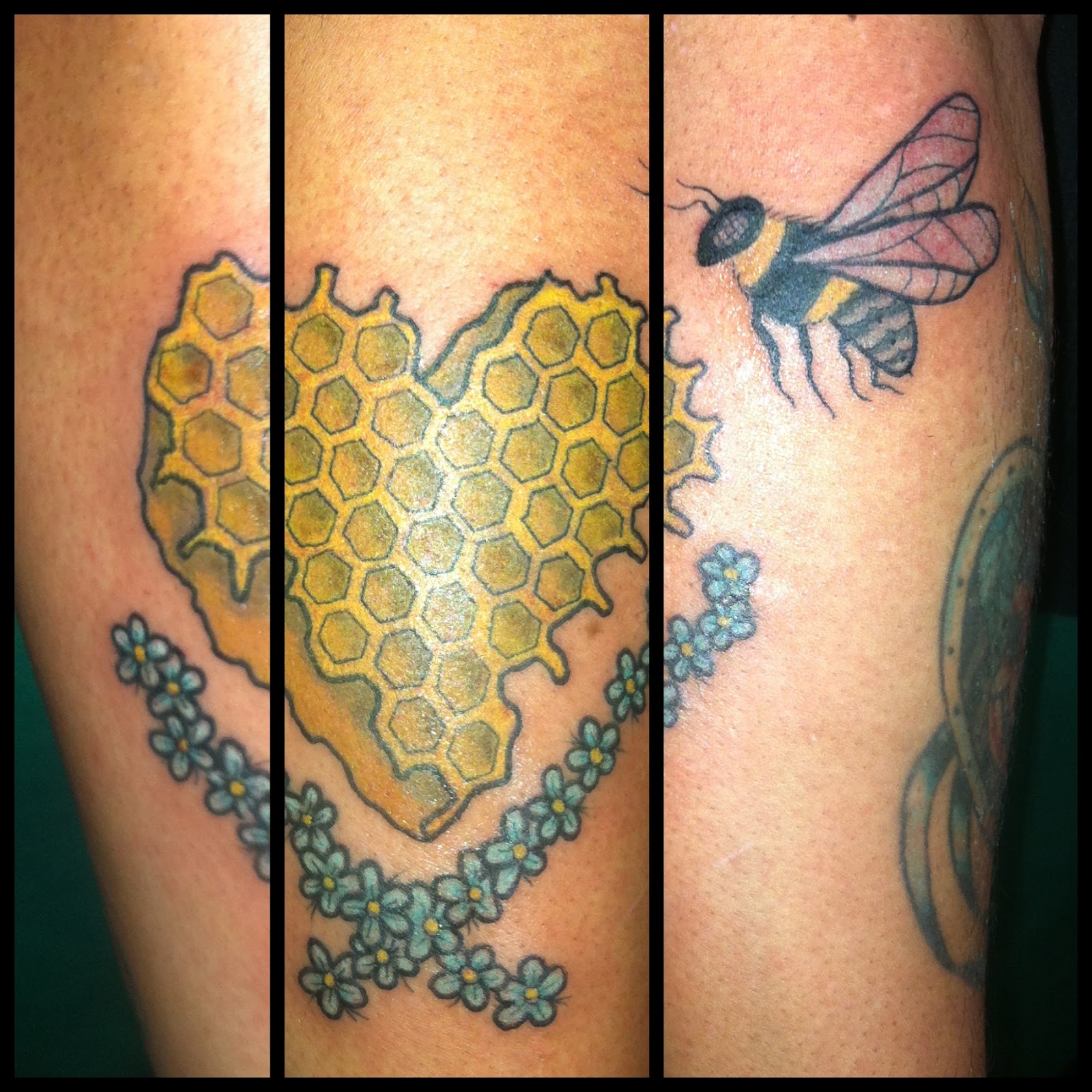 bumblebee bumble honeycomb tattoodaze