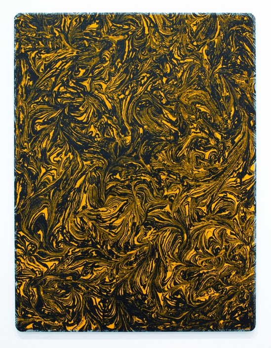 Navid Nuur  The main remain, 1988-2014 reflecting sheet, metal, black block out paint 132,5 x 110,5 x 2,6 cm