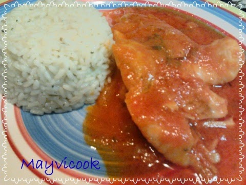 Merluza en Salsa de Pimientos