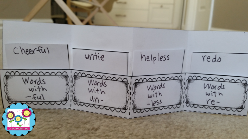Create-Abilities: 3-D Graphic Organizer