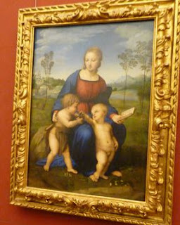 La Virgen con el Niño y St John (1506) de Raffael. La Virgen con el Niño y St John (1506) de Raffael.