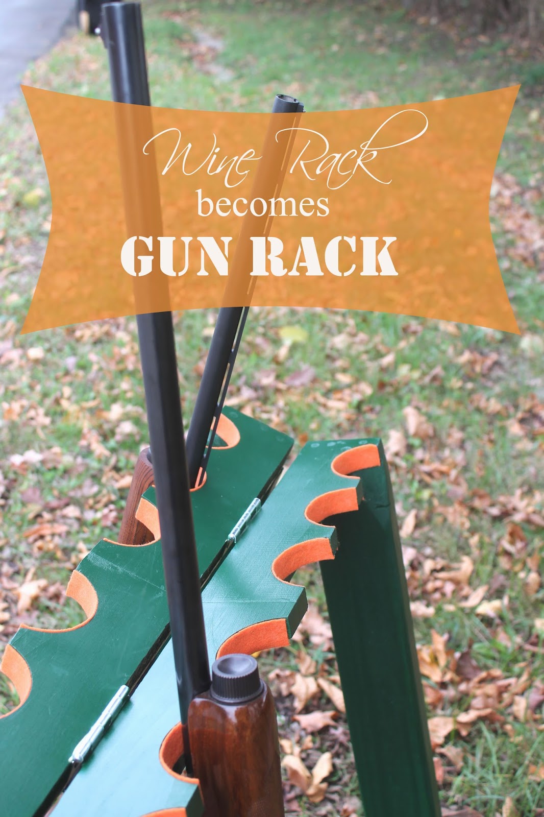a.forte's blog of Spain Hill Farm Turn a Wine Rack into a Standing Gun
