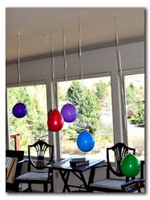 Birthday Party Balloon Decorating: Upside Down Party