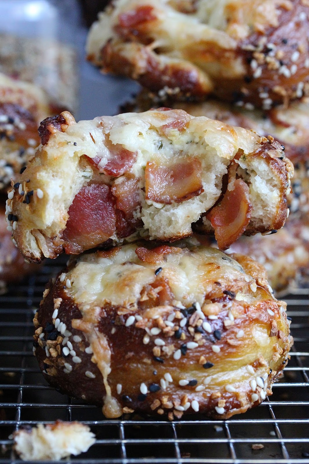 BACON CREAM CHEESE PRETZEL BUNS In Good Flavor Great Recipes