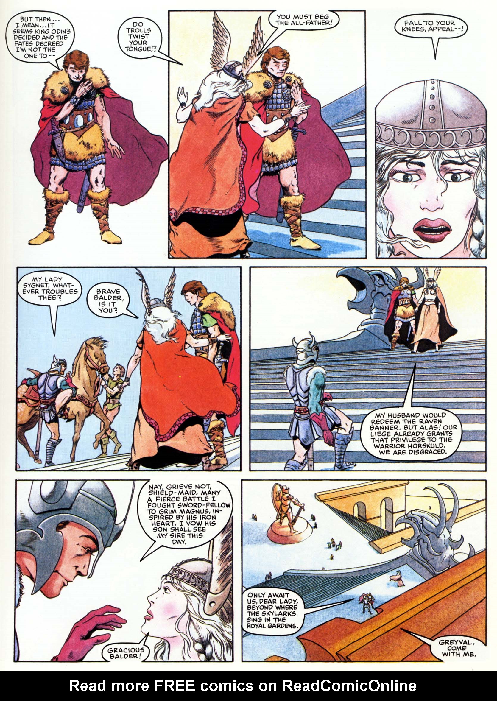Read online Marvel Graphic Novel comic -  Issue #15 - The Raven Banner - 18