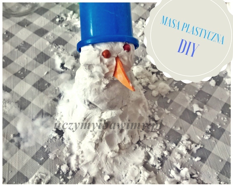 Masa plastyczna - domowy śnieg Masa plastyczna - domowy śnieg