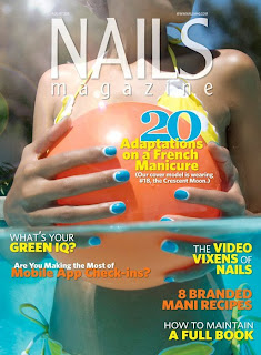 AUGUST 2011 NAILS MAGAZINE 20 ADAPTATIONS ON A FRENCH MANICURE TUTORIALS LIST BY ROBIN MOSES