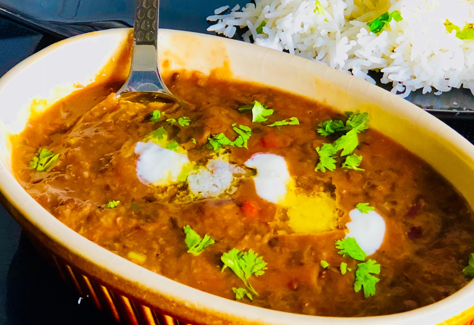 Dal Makhani (Slowly cooked split black gram lentils with butter)