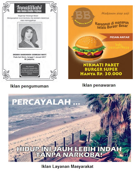 Jenis Iklan Berdasarkan Isinya Kelas 5 Tema 9 Pembelajaran 3 Imron Web Id