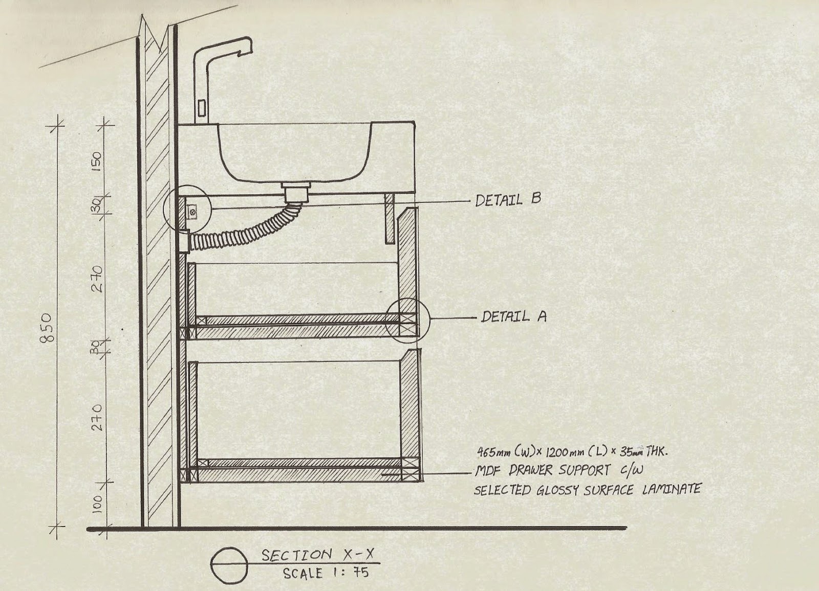 Detail Built In Yii Min_In.Design: Built in Furniture Drawing