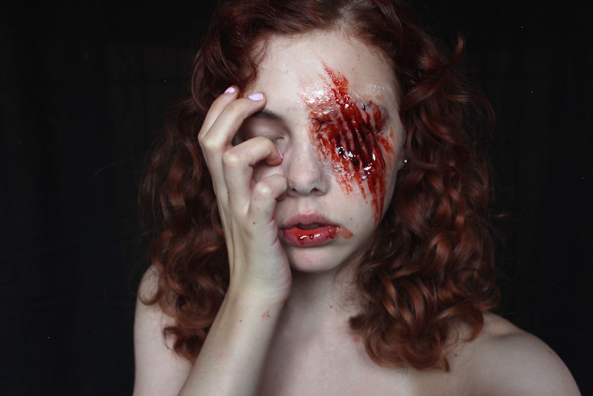 Kinkx Gouged eye SFX tutorial II Halloween tutorials 2016