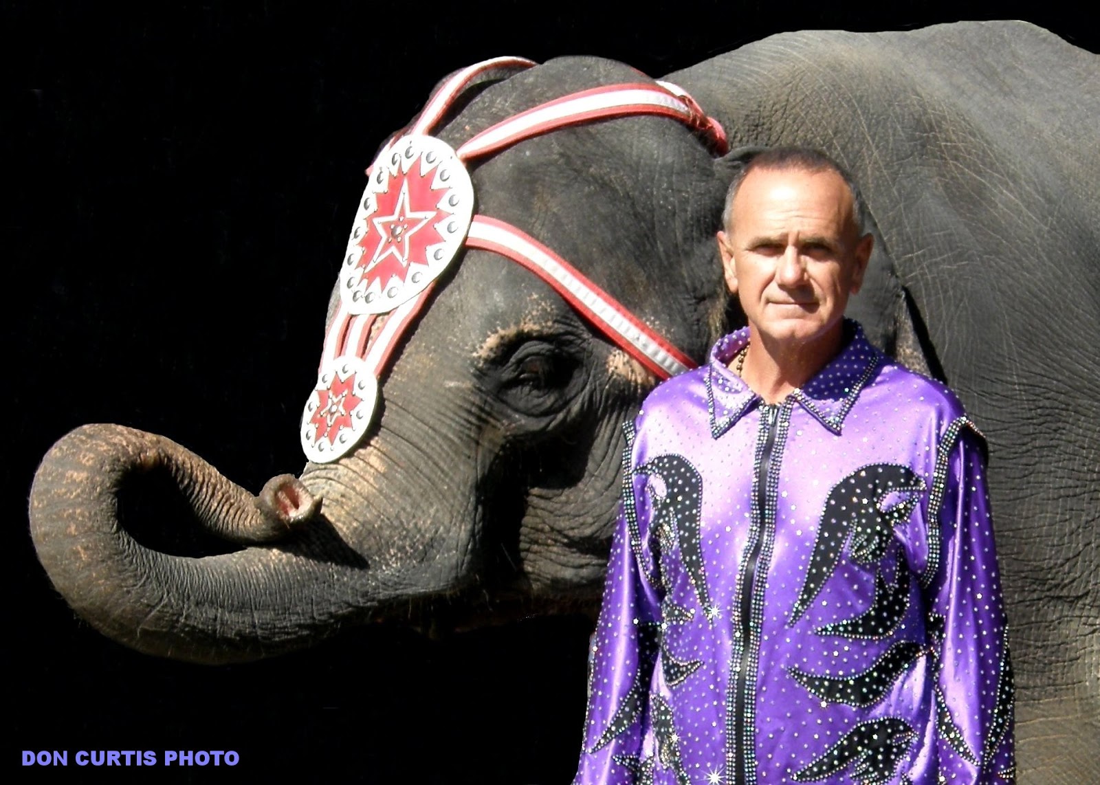 Circus personality photos elephant trainer extraordinaire