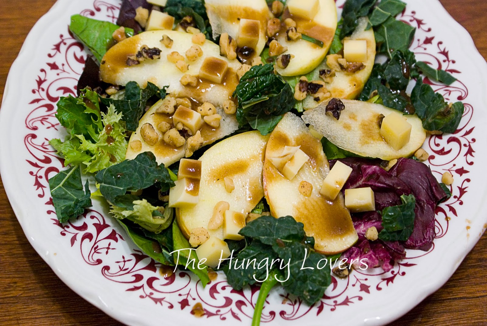 The Hungry Lovers Harvest Apple Kale Salad