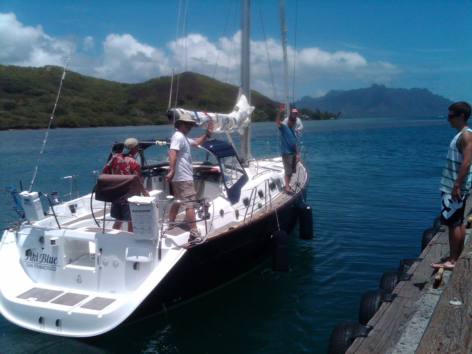 Tiki Blue Pacific Cup 2016 Tiki Blue fueled up and 100 plus miles off