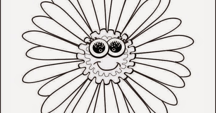 daisy coloring pages no stem - photo #47