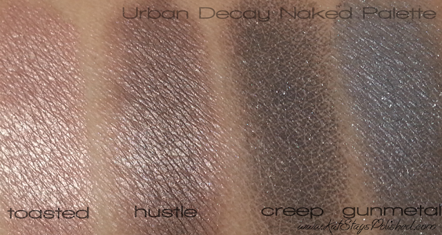Urban Decay Naked Palette - Toasted | Hustle | Creep | Gunmetal