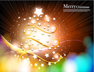 輝く星で模った幻想的なクリスマス・ツリー christmas tree with star vector fantasy イラスト素材