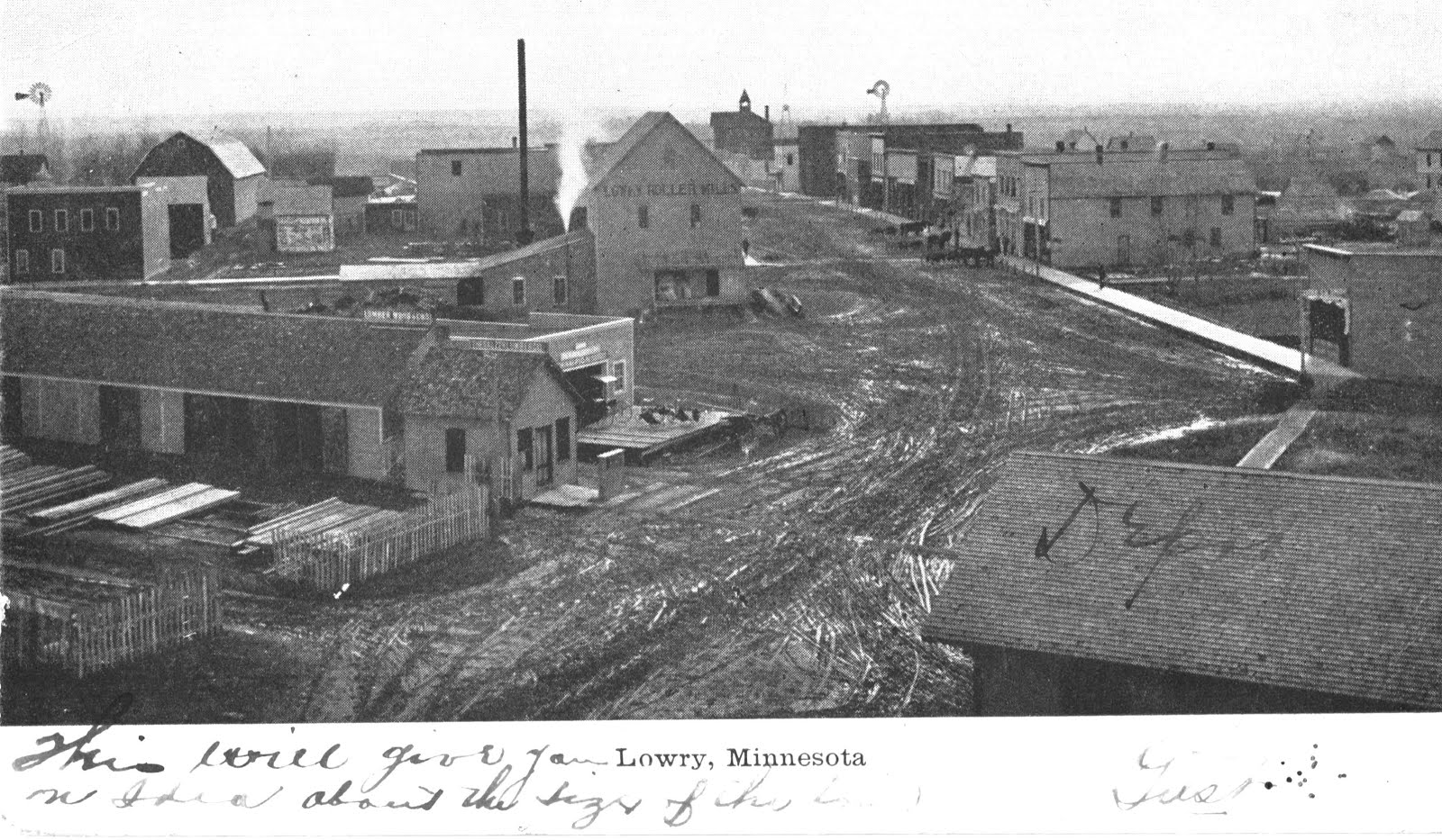 Distant Innocence Village of Lowry circa 1916