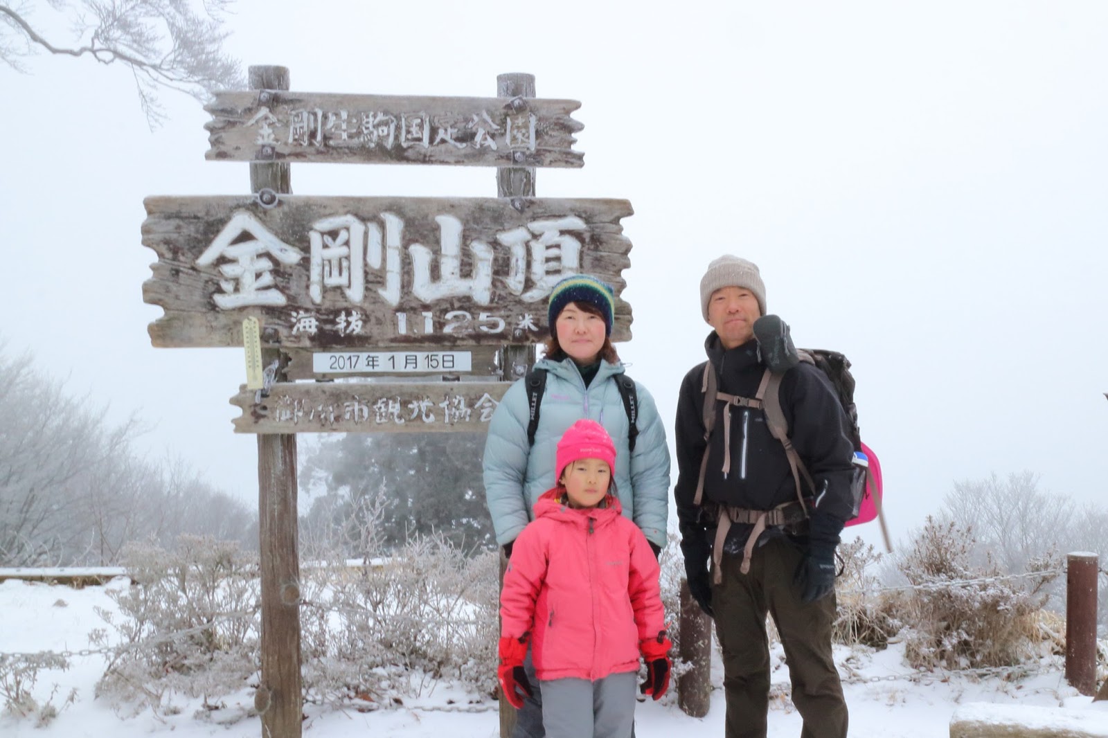 山 ハイキング 金剛