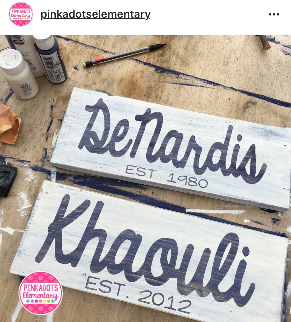 Pinkadots Elementary DIY Name Sign Tutorial! Perfect in the Classroom