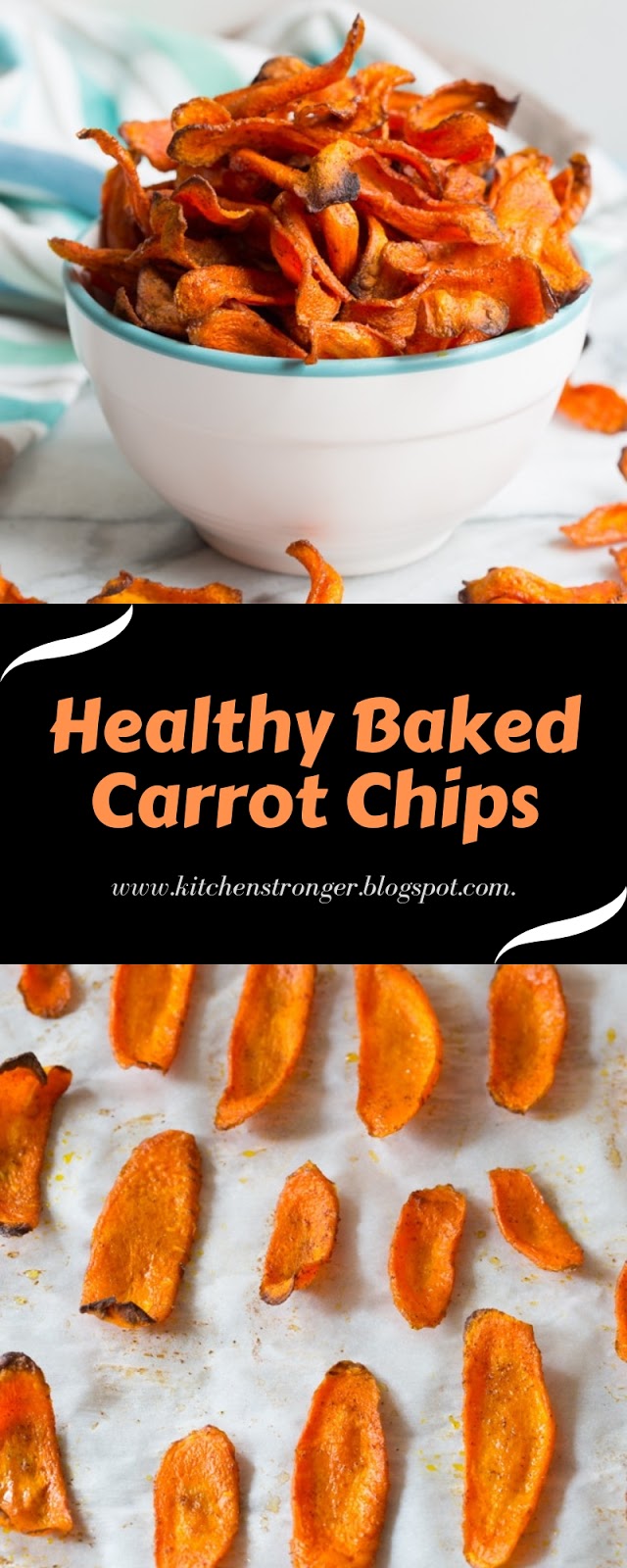 Healthy Baked Carrot Chips