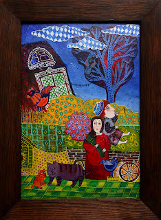 Витвинова Е.П. Лето Алисы, х. на карт, акрил, 45х35, 2016