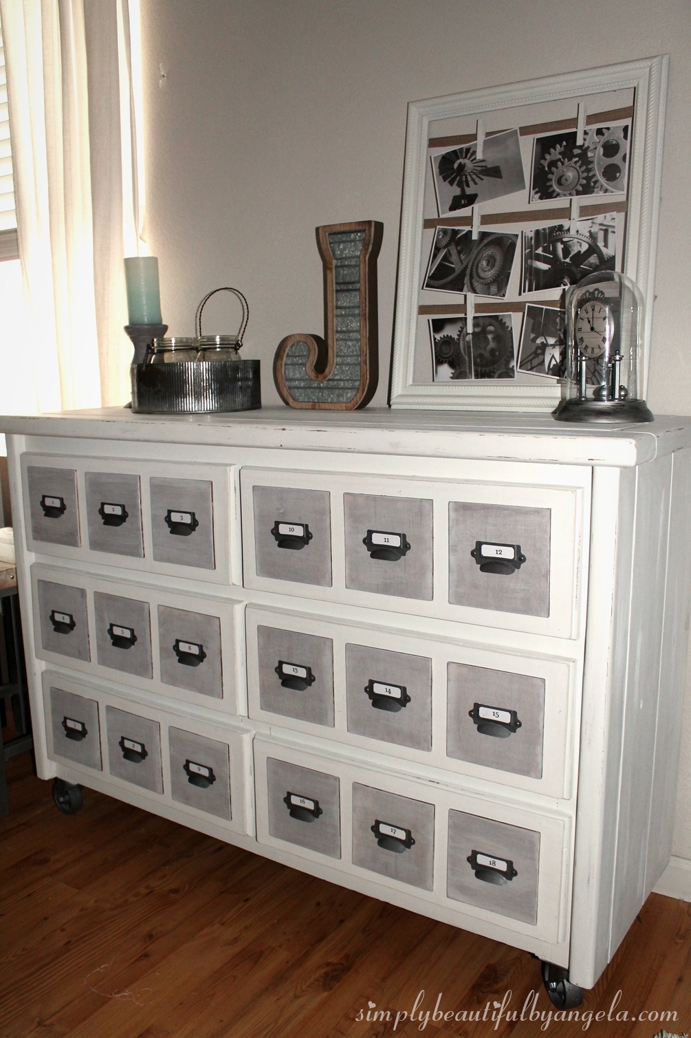 Diy Faux Vintage Card Catalog From An Old Dresser Simply