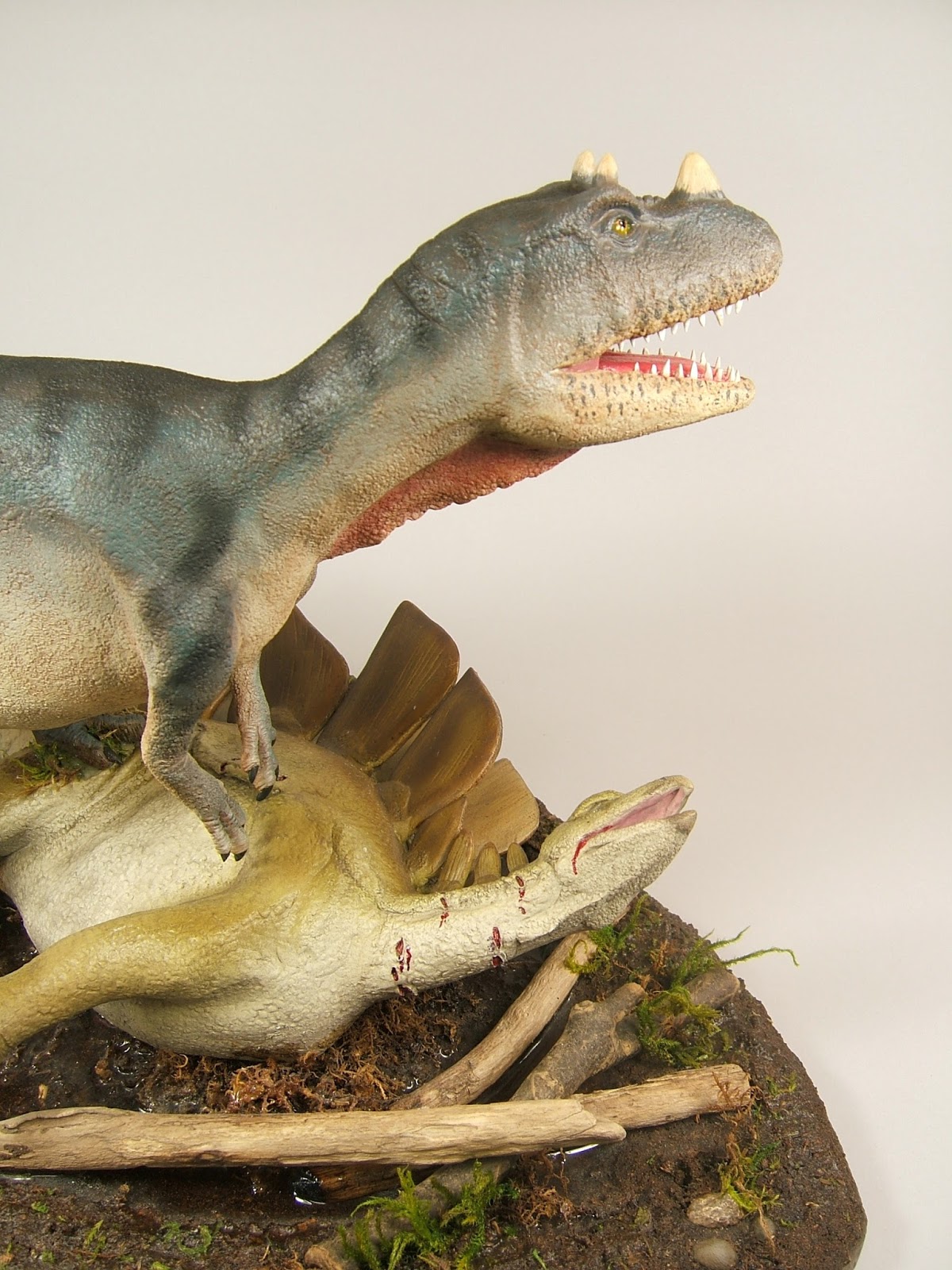 Blacknick Sculpture Finishing the Ceratosaurus Sculpture