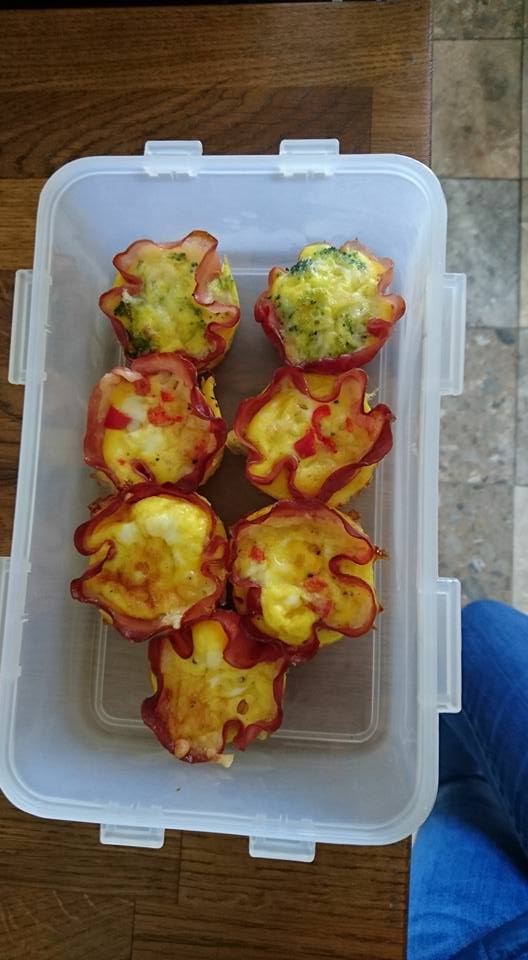 The Low Carb Diabetic Ham Omellet Cups