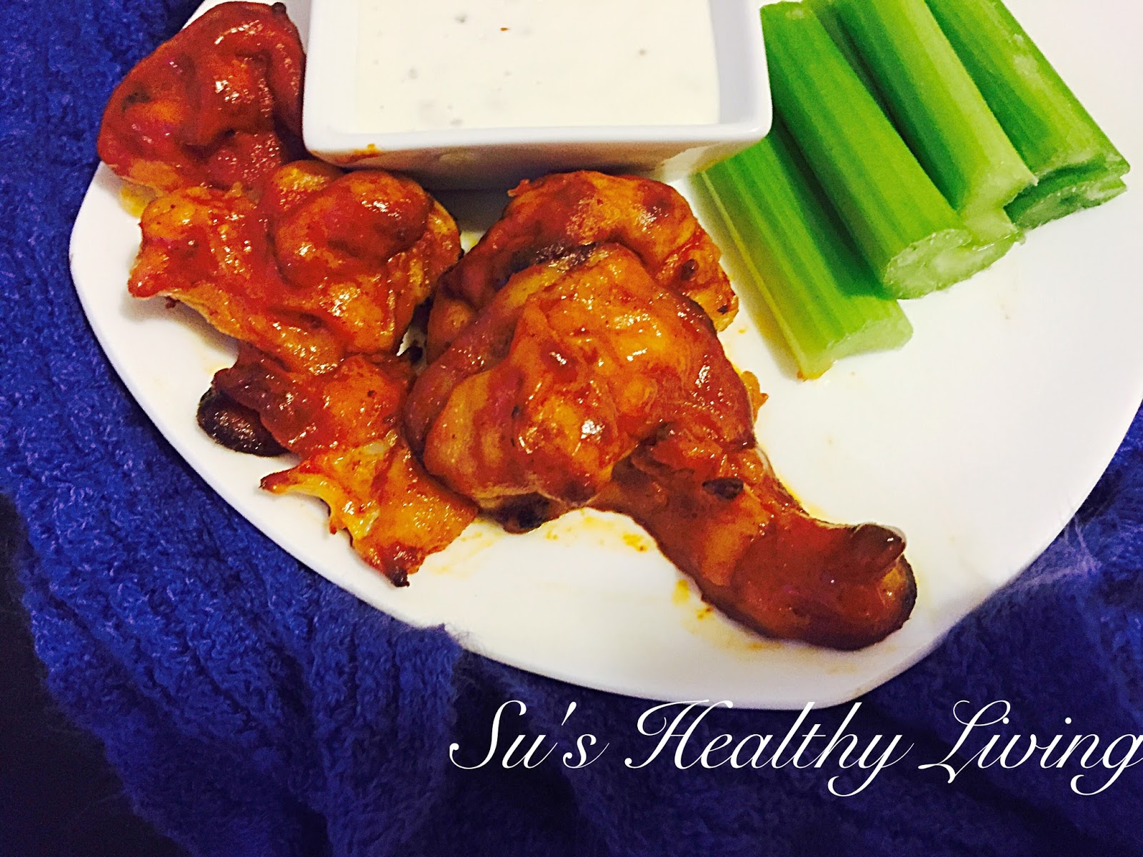 Su'sHealthyLiving Vegetarian Buffalo "Wings" ( can be vegan); Meatless