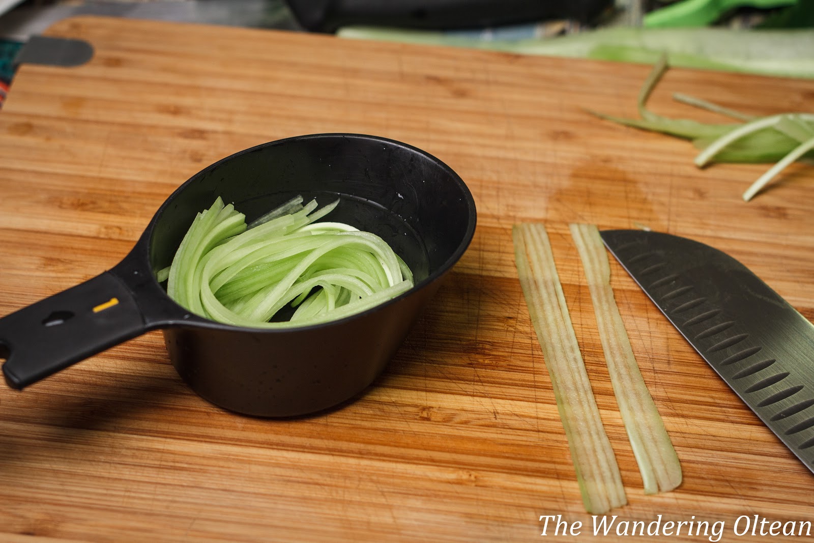 Pickled Oysters with English Cucumber "Capellini" and Dill The Wandering Oltean