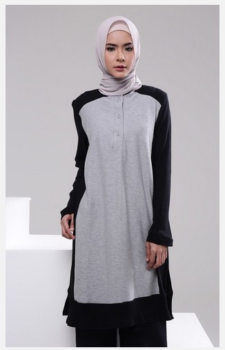 Contoh Desain Busana Muslim Atasan Modern Yang Bergaya Sporty
