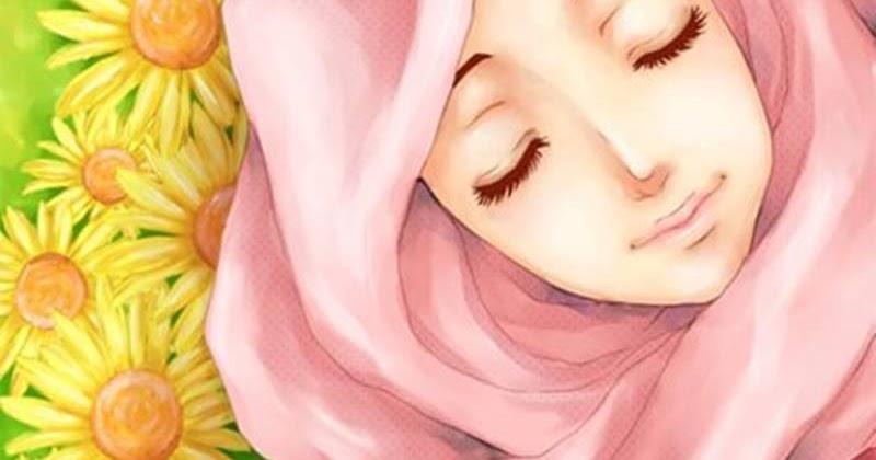 11 Kartun Muslimah Membaca Alquran Dan Buku - Anak Cemerlang