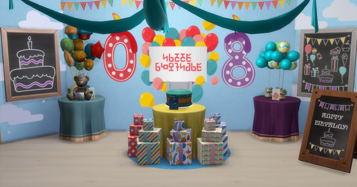 Nathys Sims The Sims 4 Birthday Party Set