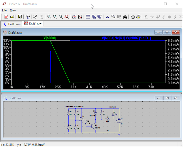 LTspice simulation with variable resistor