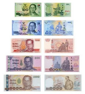 Mata uang Thailand pecahan 100