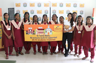 Actress Priya Anand in T Shirt with Students of Shiksha Movement Events 04