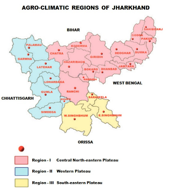 Agroclimatic Zones of Jharkhand
