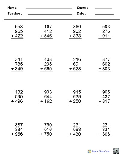 😀 Math homework for 3rd graders. Third Grade Math Worksheets & Math
