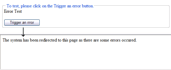 User defined default error page
