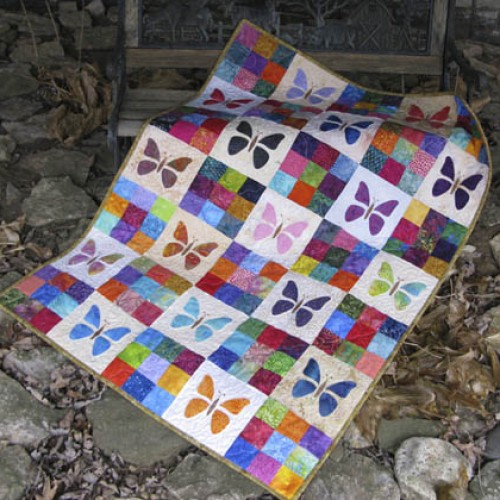 Scrappy Butterfly Baby Quilt - Tutorial